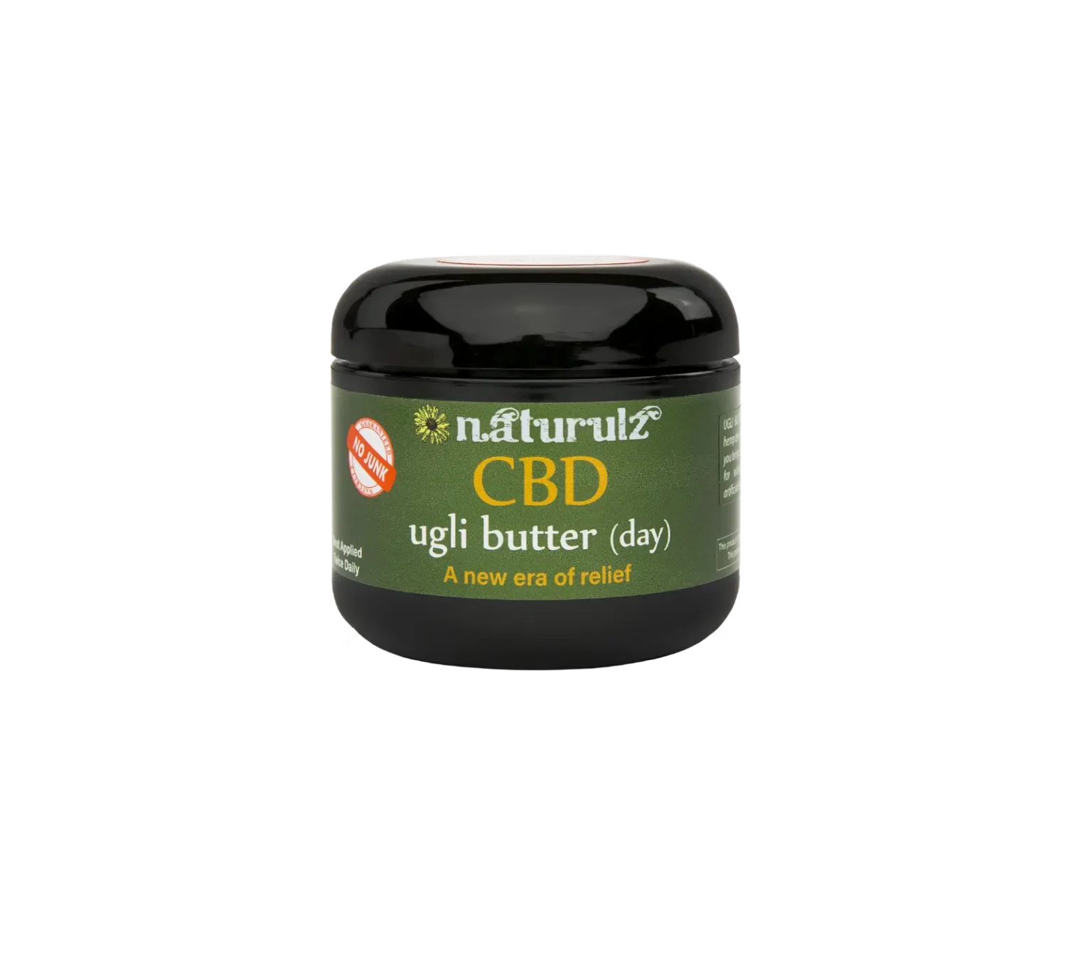 Ugli Butter Day Hemp made with 'NO JUNK' ingredients, CBD-Rich Oregon Grown hemp for all-natural pain & Stress relief