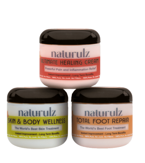 Naturulz skin and foot care creams.