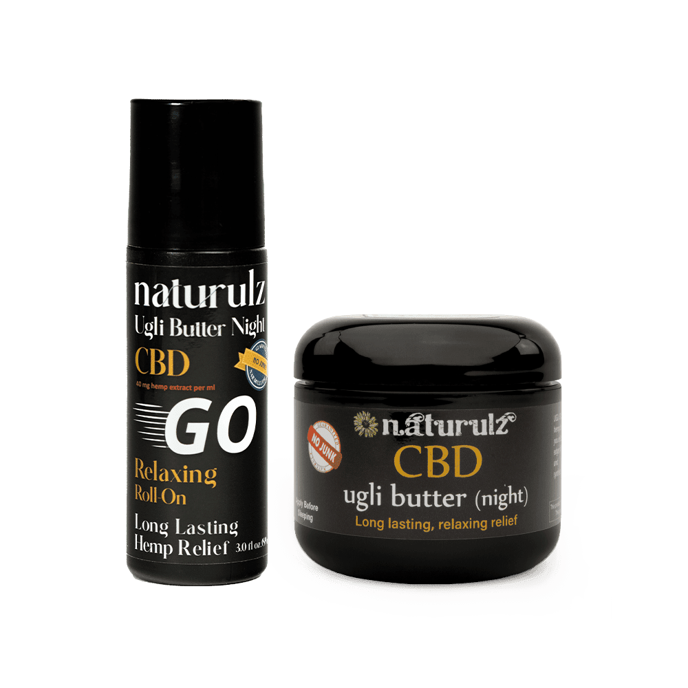Ugli Butter Nighttime CBD topicals. Unwind and recharge Naturally and effectively.