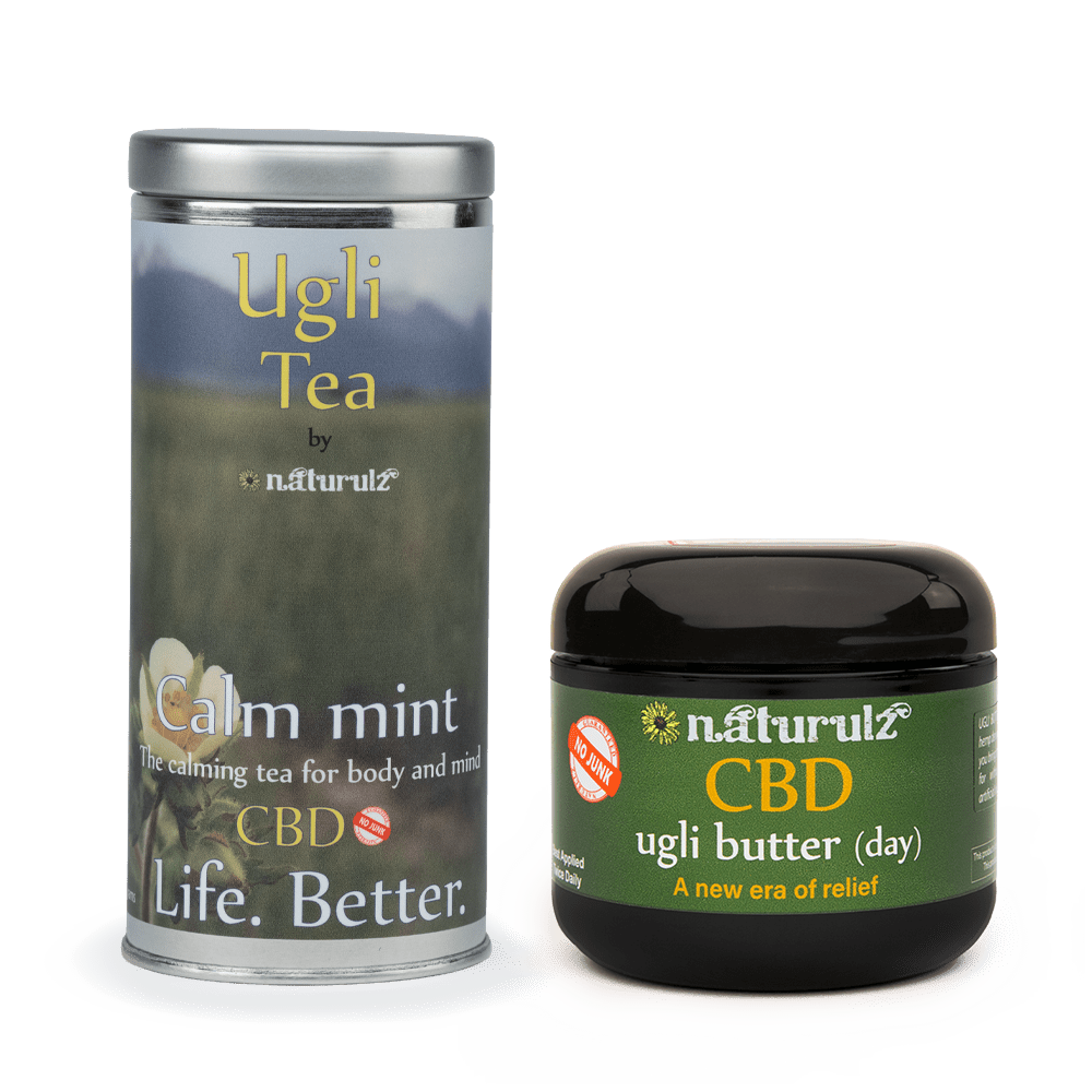 A jar of cbd oil next to an empty container.