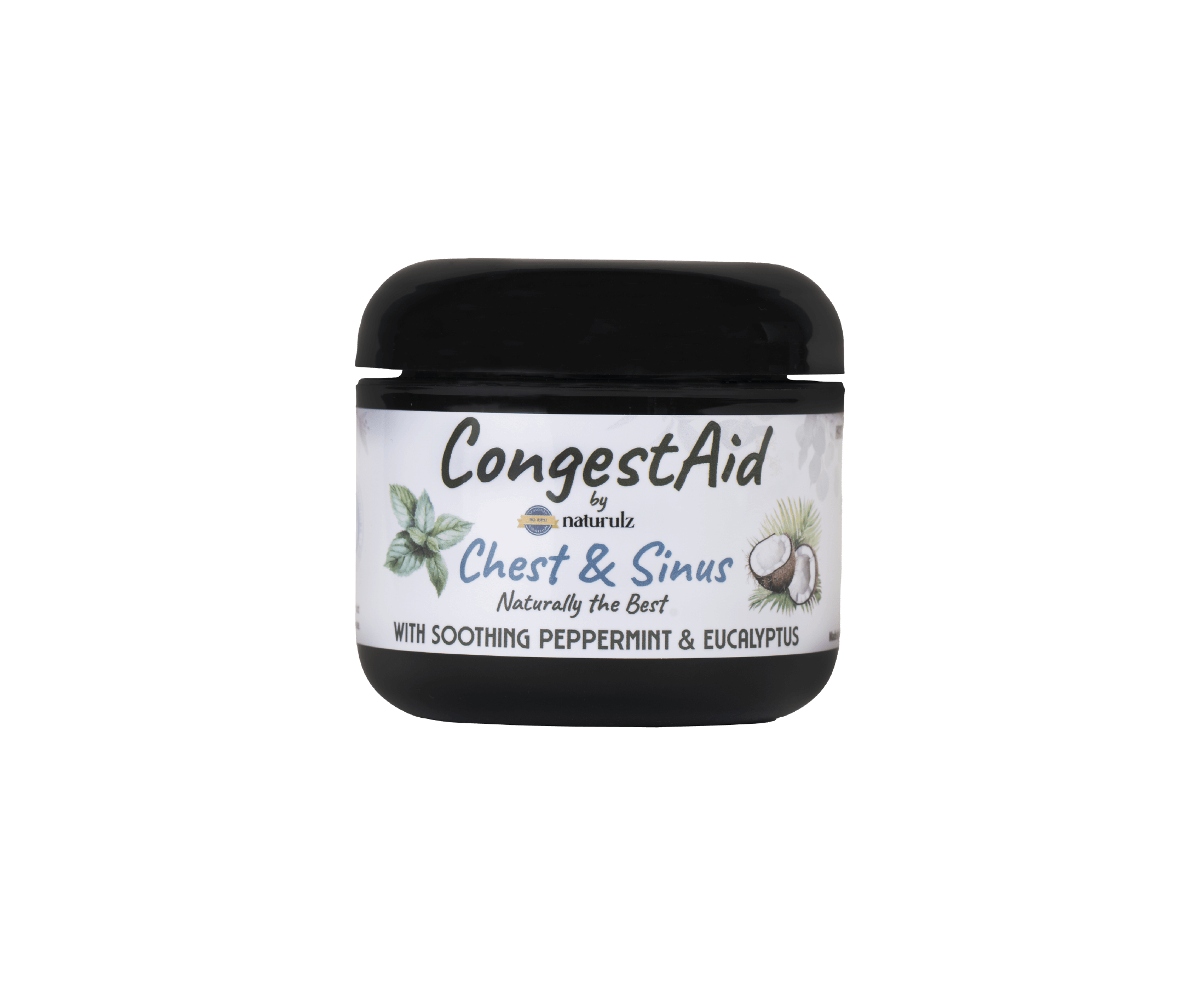 CongestAid Chest & Sinus Rub For Cold & Flu Seaon, Allergies, Snoring and More! All-Natural Petrolatum Free!